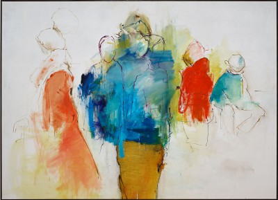 Candy, Holly and Sugar Plum Fairy155 x 114 cm, olja på duk, såld© Filippa Bjerling 2016