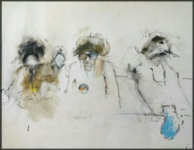 Ruby and Brownsville (in line for Gregory Peck)140  x 100 cm, olja på duk